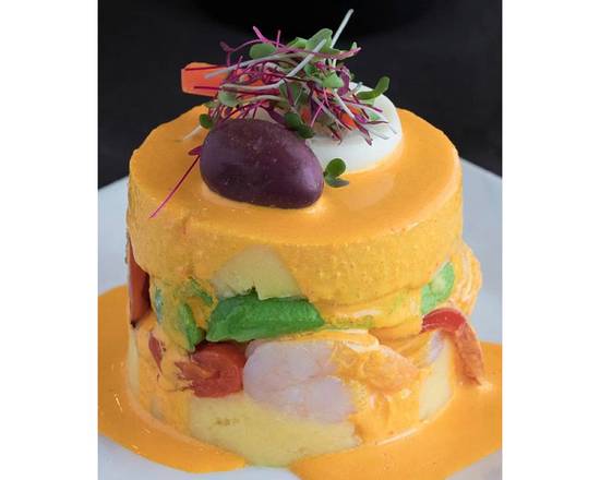 Order Shrimp Causa food online from Dr. Limon Ceviche Bar store, Miami Lakes on bringmethat.com