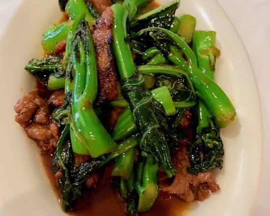 Order Beef with Chinese Broccoli food online from Shiao Lan Kung Restaurant store, Philadelphia on bringmethat.com