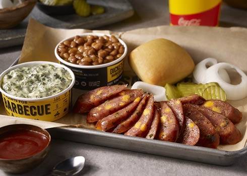 Order Polish Kielbasa Plate food online from Dickey Barbecue Pit store, Orlando on bringmethat.com