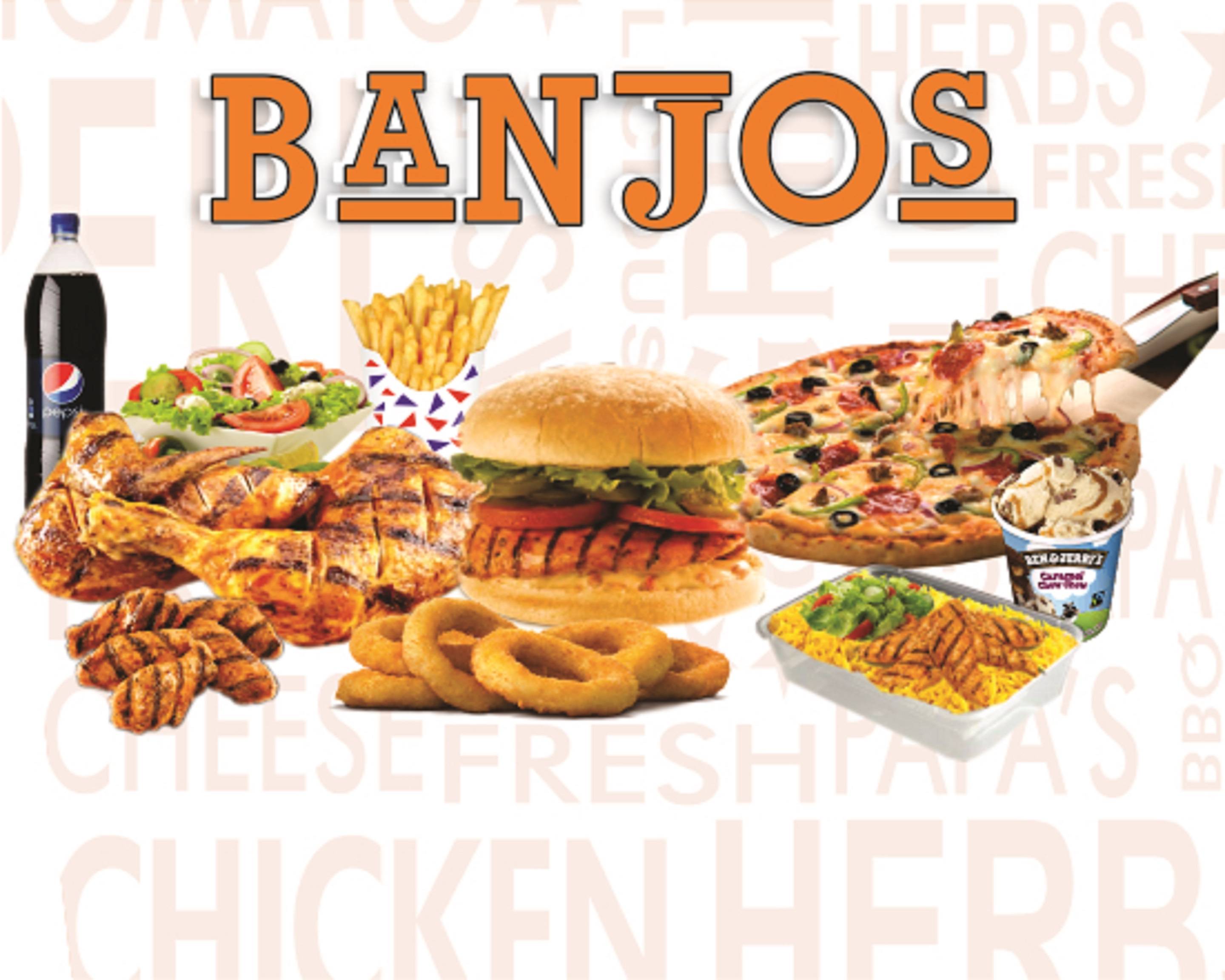 Banjos Peri Peri Grill & Pizza Menu Takeaway in London Delivery