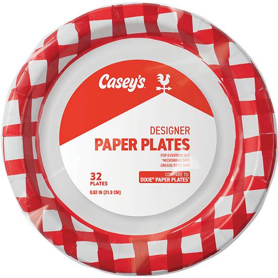 Order Casey's Designer Paper Plates 32ct food online from Casey's store, Ramsey on bringmethat.com
