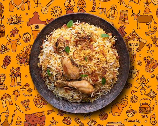Order Peshawari Chicken Biryani food online from Gunpowder Cafe store, Chicago on bringmethat.com