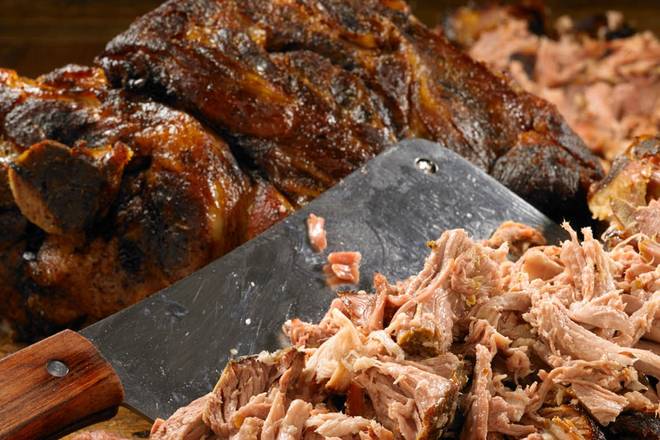 Order CHOPPED BBQ PORK food online from Shanes Rib Shack store, Locust Grove on bringmethat.com