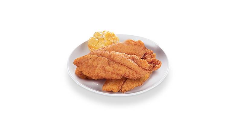 Order 3PC FISH AND BISCUIT food online from Starbird Chicken store, Oakland on bringmethat.com