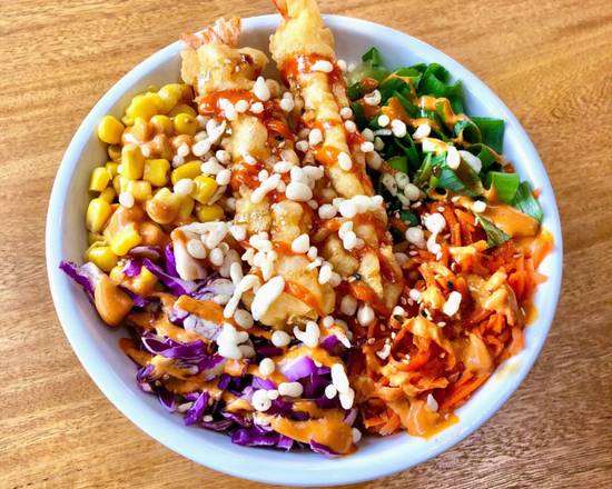 Order Tempura Shrimp Bowl food online from Crave Poke store, Coral Springs on bringmethat.com