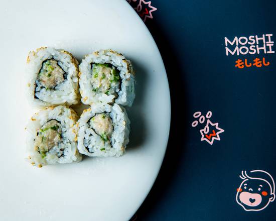 Order Spicy Yellowtail & Serrano Roll 8pc food online from Krispy Rice store, Hanover on bringmethat.com