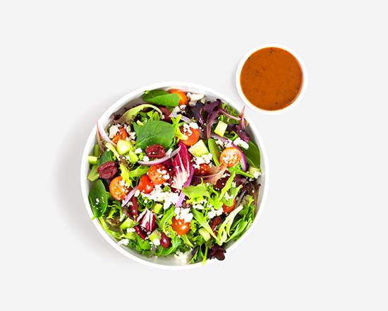 Order Greek Salad food online from Freaking Good Pizza store, Caldwell on bringmethat.com