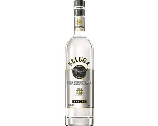 Order Beluga Noble Russian 750mL vodka (40.0% ABV) food online from Xtra Liquors & Wines store, WEST MIAMI on bringmethat.com