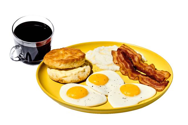 Order 3 EGG BREAKFAST PLATE COMBO food online from Krystal store, Daytona Beach on bringmethat.com