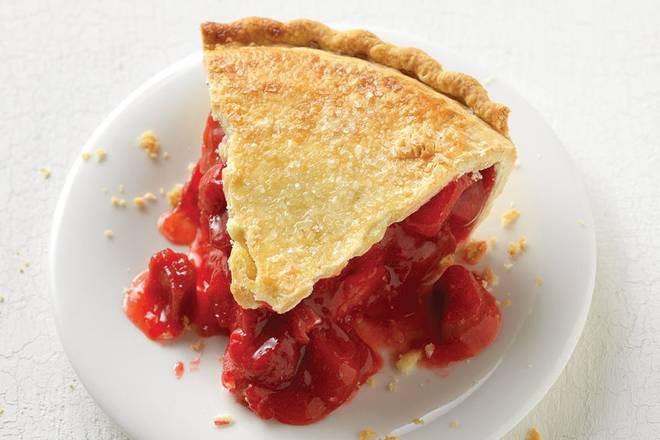 Order Strawberry Rhubarb Pie Slice food online from Village Inn Pancake House store, Tampa on bringmethat.com