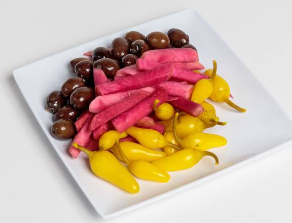Order Pickles, Peppers, & Olives food online from Falafel Cart store, Sacramento on bringmethat.com