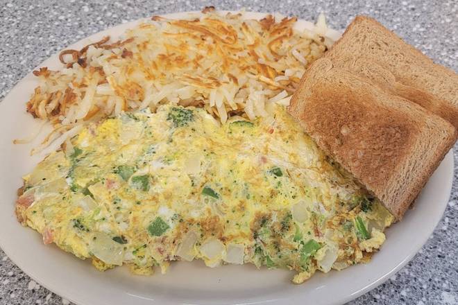 Order Veggie Omelette
 food online from Fleetwood diner store, Ann Arbor on bringmethat.com