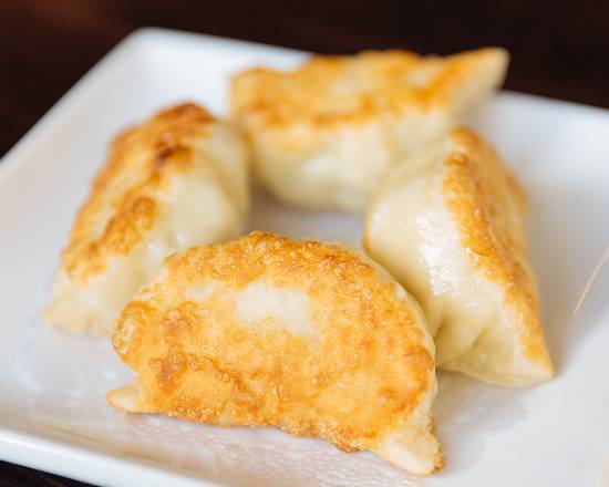 Order 211.  Chicken Mushroom Pot Stickers     3pc food online from Shanghai Rose Chinese Dim Sum store, Studio City on bringmethat.com