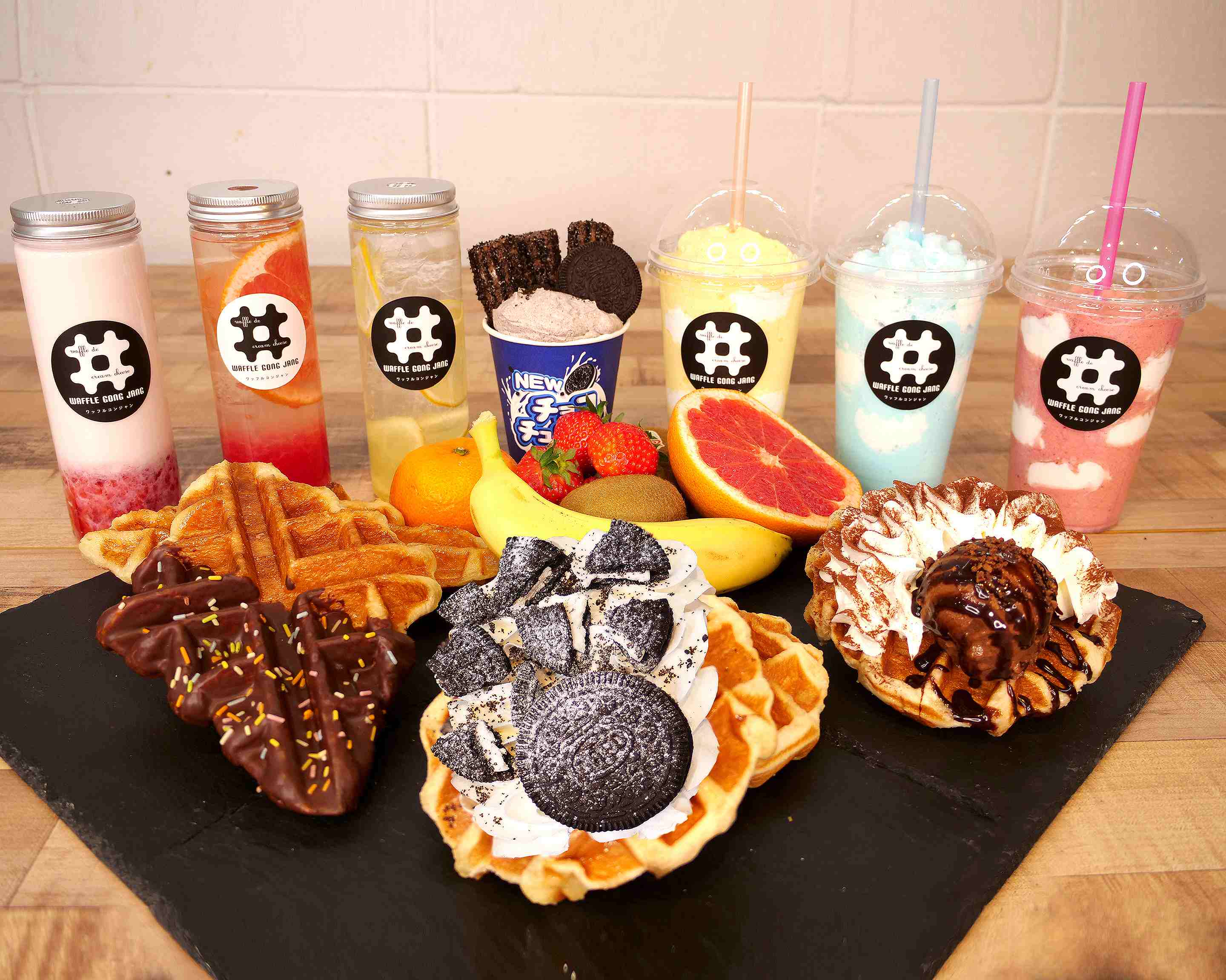 クロッフル フルーツジュース ワッフルコンジャン 原宿店 Waffle Gongjang Delivery Takeaway Menu Uber Eats