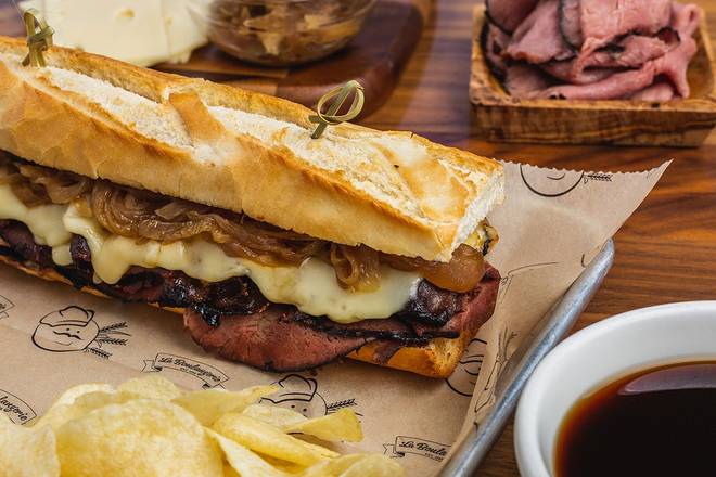 Order French Dip Sandwich food online from La Boulangerie Boulmich store, Pinecrest on bringmethat.com