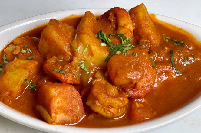 Order Vindaloo Shrimp food online from Crown Of India Tandoori Restaurant store, Los Angeles on bringmethat.com