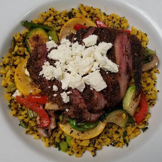 Order FILET MIGNON POWER GRAIN BOWL food online from 54th Street Grill and Bar store, Saint Joseph on bringmethat.com