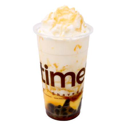 Order Frosty Milk with Caramel, Pudding, and Honey Boba food online from Boba Time store, Los Angeles on bringmethat.com