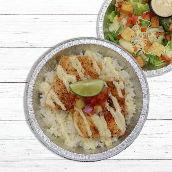 Order Volcano Blackened Fish food online from Rumbi Island Grill store, West Bountiful on bringmethat.com