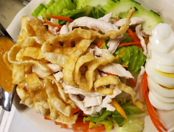 Order 24 Salad Kaik food online from Suthathip Thai Restaurant store, Anaheim on bringmethat.com