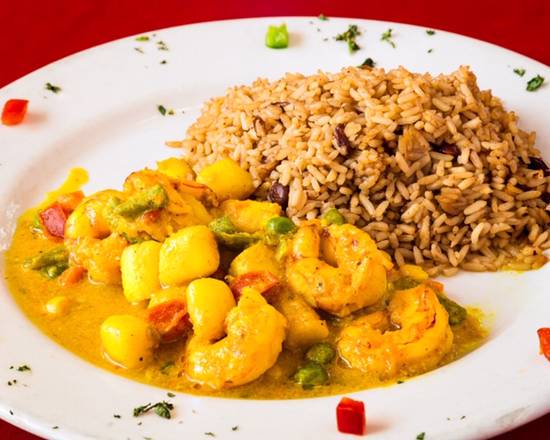Order Curry Shrimp and Scallops Combination food online from Jerk Pit Tampa store, Tampa on bringmethat.com