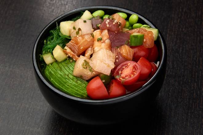 Order BARA CHIRASHI BOWL* food online from Ikura Sushi Lounge store, Coral Gables on bringmethat.com
