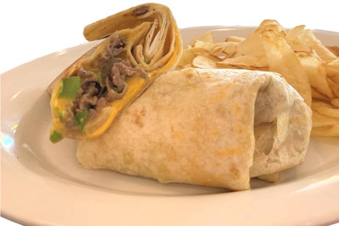 Order Philly Cheese Steak Wrap food online from Eggs Up Grill store, Greer on bringmethat.com