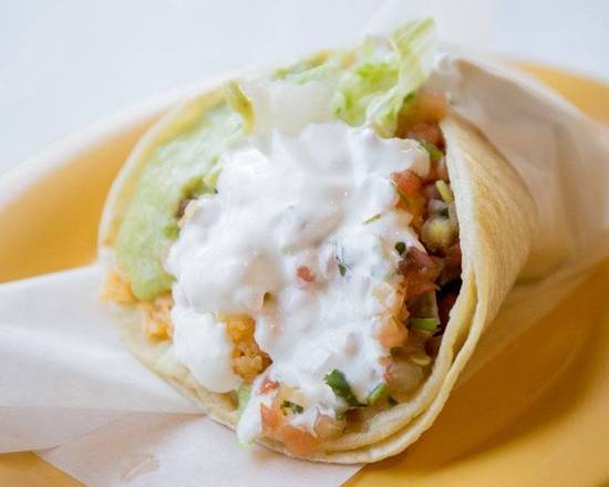 Order Veggie Taco food online from La Victoria Taqueria store, San Jose on bringmethat.com
