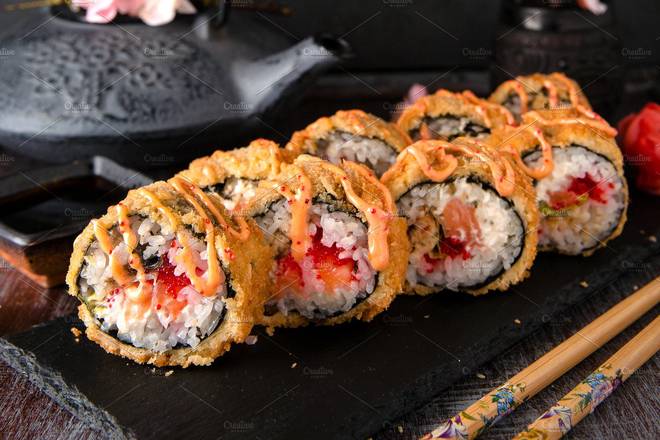 Order Sexy Daddy Roll food online from Bangkok Fusion Café store, Saint Petersburg on bringmethat.com