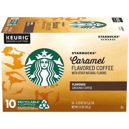 Order Starbucks Caramel Ground Coffee K-Cup Pods Naturally Flavored 0.35 OZ, 10CT food online from Cvs store, WAKEFIELD on bringmethat.com