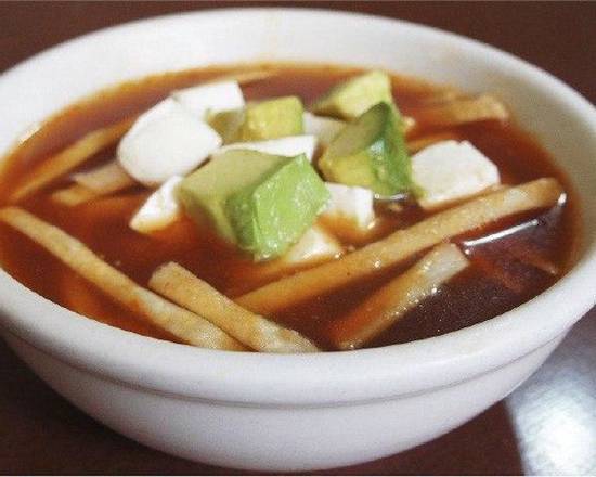 Order Sopa Azteca food online from Chihua Restaurant & Bar store, El Paso on bringmethat.com