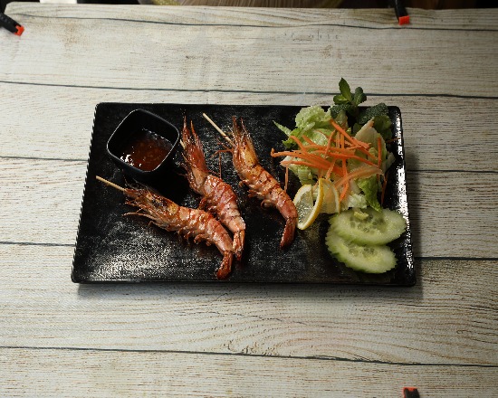 Brochette gambas