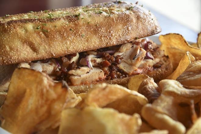 Order Grilled Chicken Ranchero Sandwich food online from Boombozz Taphouse store, Louisville on bringmethat.com