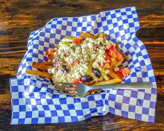 Order Loaded Hummus Fries food online from Think Greek- Port St Lucie store, Port St. Lucie on bringmethat.com