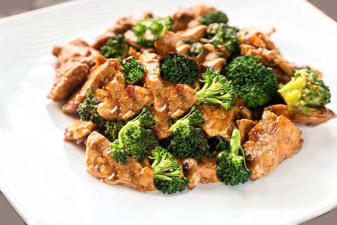 Order Chicken W. Broccoli food online from Hong Kong Alleys Kitchen store, Union Park on bringmethat.com