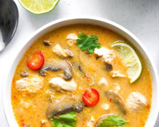 Order TOM KHA food online from Zabb Thai Kitchen store, Clarkstown on bringmethat.com