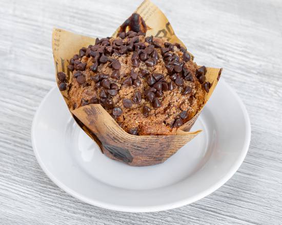 Order Pumpkin Chocolate Chip Muffin food online from Mama D Coffee store, Waukesha on bringmethat.com