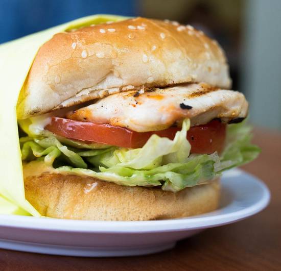 Order Charbroiled Chicken Sandwich food online from Norm's Famous Charbroiled Hamburgers store, Whittier on bringmethat.com