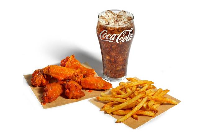 Order 6 Wing Combo food online from Good as Cluck store, Odessa on bringmethat.com