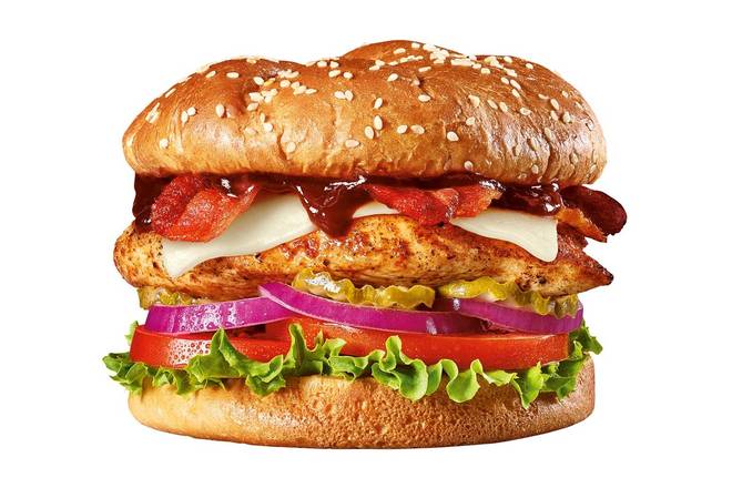 Order Raid the Roost Chicken Burger  food online from The Burger Den store, Mission on bringmethat.com