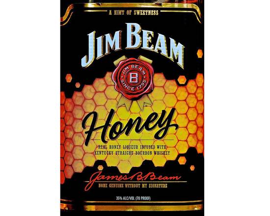 Order JIM BEAM HONEY 750ML 35%ABV food online from Princess Liquors store, Port Saint Lucie on bringmethat.com
