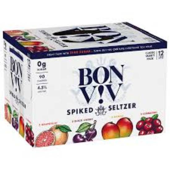 Order Bon & Viv Spiked Seltzer Classic Variety Pack 12PACK food online from The Village Store store, San Diego on bringmethat.com