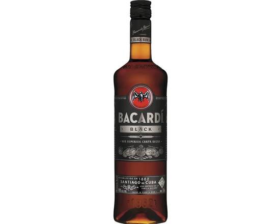 Order Bacardi Black, 750mL rum (40.0% ABV) food online from Xtra Liquors & Wines store, WEST MIAMI on bringmethat.com