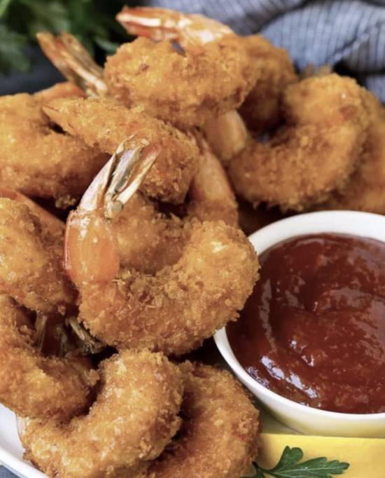 Order Fried Shrimp Basket (8 pcs) food online from Cajun Crab Hut store, Saint Augustine on bringmethat.com