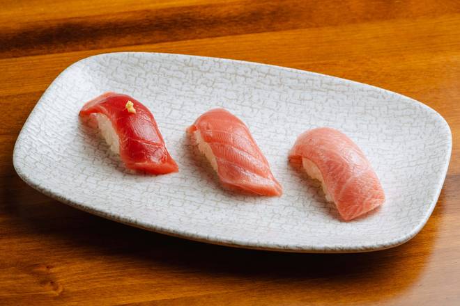 Order Tuna Flight (Akami, Chu-Toro, O-Toro) food online from OMAKAI sushi store, Aventura on bringmethat.com