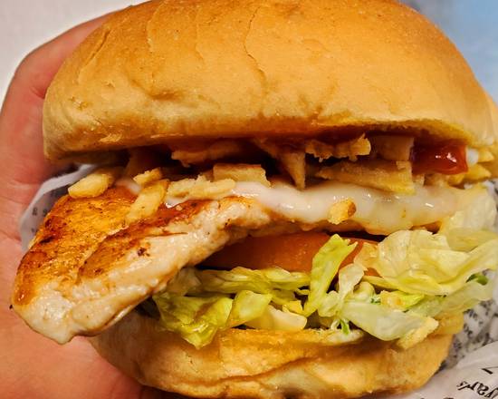 Order Colombian Chicken Burger food online from Burger Legend store, Altamonte Springs on bringmethat.com