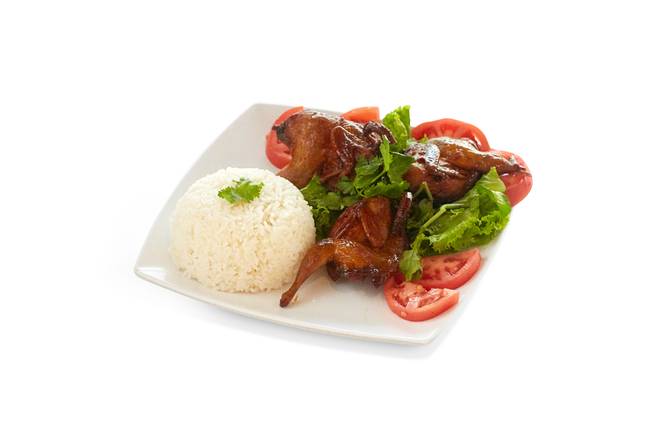 Order Roasted Quail (Cơm Chim Cút Quay) food online from Pho Hai Duong store, Annandale on bringmethat.com