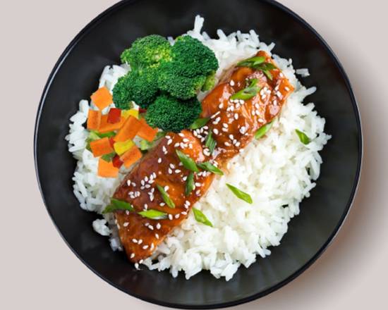 Order Salmon Teriyaki  ⭐️ food online from Red basil thai kitchen store, Long Island City on bringmethat.com