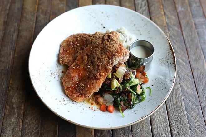 Order Fried Chicken Dinner food online from Lazy Dog Restaurant & Bar store, Addison on bringmethat.com