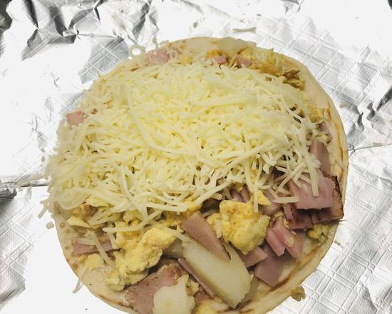 Order Ham, Egg, Potato, & Cheese food online from Donut Tacos Palace store, Austin on bringmethat.com